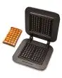 COPPIA PIASTRE INTERCAMBIABILI - FORMA: N. 2 WAFFEL RETTANGOLARI cm L 8 x P 16 x h 1,5 - IN GHISA
