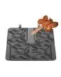 COPPIA PIASTRE INTERCAMBIABILI - FORMA N 4 WAFFEL A FORMA DI FARFALLA cm 10,6 x 13,5 x 2,8h SU STECCO - IN GHISA