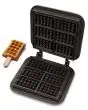 COPPIA PIASTRE INTERCAMBIABILI - FORMA: N. 6 WAFFEL RETTANGOLARI cm L 8 x P 6 x h 2,5 - IN GHISA