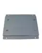 Staffa fissaggio murale per Pivo rettangolare in acciaio galvanizzato grigio manganese - Dimensioni cm L 25 x P 2,5 x 17 H - Peso Kg 0,64