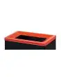 Coperchio in metallo verniciato rosso per gettacarte Bob Color - Dimensioni cm L 30 x P 20 x H 3,5 - Peso Kg 0,4