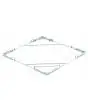 SUPPORTO PER CESTO TONDO - DIMENSIONI cm 40 x 40