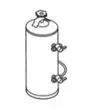ADDOLCITORE Lt. 12 Mod. DP/12 PER LAVASTOVIGLIE E LAVABICCHIERI - PESO Kg. 9 - DIMENSIONI cm ø 18,5 x 50 h