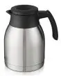 BROCCA SOTTOVUOTO IN ACCIAIO INOX CON COPERCHIO CON APERTURA AD INFUSIONE - CAPACITA' Lt. 1,5 - DOPPIA PARETE DI SERIE - DIM. cm L ø 14,5 x 21,5 h