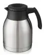 BROCCA SOTTOVUOTO IN ACCIAIO INOX CON COPERCHIO CON APERTURA AD INFUSIONE - CAPACITA' Lt. 2 - DOPPIA PARETE DI SERIE - DIM. cm L ø 14,5 x 25 h