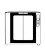 CELLA DI LIEVITAZIONE - POTENZA KW 2,4 - CAPACITA': 8 X (60X40 - GN 1/1) - DIMENSIONE Cm L 93,5 X P 81 X h 87