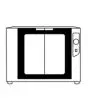 CELLA DI LIEVITAZIONE - POTENZA KW 2,4 - CAPACITA': 12 X (60X40 - GN 1/1) - DIMENSIONE Cm L 93,5 X P 90 X h 71