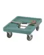 BASE CARRELLATA CON CINGHIA DI SICUREZZA - Capacità di carico Kg. 136 - Lunghezza cinghia 381 cm - Dimensioni interne cm L 46 x P 63,5 - Dimensioni cm L 53 x P 70 x 23 h