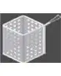CESTO CUOCIPASTA 1/6 DESTRO - Dimensioni cm L 14,3 x P 16,3 x 21,5 h