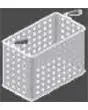 CESTO CUOCIPASTA 1/3 TRASVERSALE A DUE IMPUGNATURE - Dimensioni cm L 28,8 x P 16,3 x 21,5 h