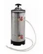 Addolcitore d'acqua in inox 8 litri - Dimensione cm L 18,5 x P 18,5 x H 40 - Peso Kg 5