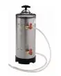 Addolcitore d'acqua in inox 12 litri - Dimensione cm L 18,5 x P 18,5 x H 50 - Peso Kg 7