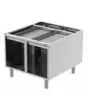 ELEMENTO NEUTRO A GIORNO - MOD. EN092B0 - STRUTTURA IN ACCIAIO INOX AISI 304 - PIANI STAMPATI SPESSORE 20/10 - BORDI ARROTONDATI - DIMENSIONI cm L 80 x P 85 x H 66