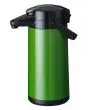 TERMOS FURENTO - VASCHETTA INTERNA ACCIAIO INOX, INVOLUCRO ACCIAIO INOX - COLORE VERDE METALLIZZATO - A POMPA - CONTIENE FINO A 2,2 LITRI DI TÈ O CAFFÈ ALLA GIUSTA TEMPERATURA CONSERVANDONE TUTTO L'AROMA - DIMENSIONI mm ø 164 x 378 h