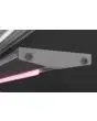 Illuminazione rosa a led per mensola intermedia per angolo 90° aperto