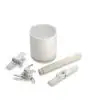 Kit Completo Cucina: la macchina produce impasti per pane, pizza e dolci, ma anche sughi, creme e ripieni - Il contenitore è dotato di una pala con lame per sminuzzare e una pala farfalla per montare