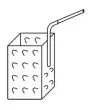 N 4 CESTELLI GN 1/8 - Dimensioni cm 10 x P 14 x 16 h