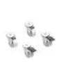 Opzione con ruote del LIEVITATORE Cod. MKL1064S - N. 2 ruote piroettanti con freno e N. 2 ruote piroettanti senza freno