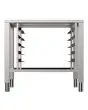 TAVOLO FISSO - Cod. MKTSD2T - Tavolo fisso in Aisi 430 con supporti universali - Per modello MKFD2T - Dimensioni cm. L 85 x P 106 x 77 h