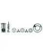 GRUPPO CARNE UNGER TOTALE IN ACCIAIO INOX COMPOSTO DA: BOCCA, COCLEA CON PERNO, VOLANTINO, N° 3 PIASTRE E N° 2 COLTELLI PER MOD. 32