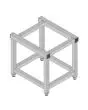 Supporto in acciaio inox con piedini regolabili per sovrapposizione di due Oracle - Dimensioni cm L 48 x P 56 x 55 h
