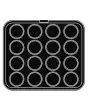 PIASTRA ROUND PER COOKMATIC - MOD. 13 - IN ALLUMINIO - RIVESTIMENTO ANTIADERENTE - DIMENSIONI cm L 38 x P 33 - ADATTABILE PER COOKMATIC SPECIAL - DIM. SUP. cm ø 6,8 - DIM. INF. cm ø 6,1 - H cm 1,8 - PROFILO LISCIO - N. 16 IMPRONTE TONDE - SPESSORE PARETI 