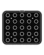 PIASTRA ROUND PER COOKMATIC - MOD. 15 - IN ALLUMINIO - RIVESTIMENTO ANTIADERENTE - DIMENSIONI cm L 38 x P 33 - ADATTABILE PER COOKMATIC SPECIAL - DIM. SUP. cm ø 3,5  - DIM. INF. cm ø 3,2 - H cm 2,5 - PROFILO LISCIO - N. 25 IMPRONTE TONDE - SPESSORE PARETI