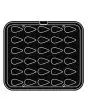 PIASTRA OVAL PER COOKMATIC - MOD. 22 - IN ALLUMINIO - RIVESTIMENTO ANTIADERENTE - DIMENSIONI cm L 38 x P 33 - ADATTABILE PER COOKMATIC SPECIAL - DIM. SUP. cm 5,4 x 3 - DIM. INF. cm 5,1 x 2,8 - H cm 1,5 - PROFILO LISCIO - N. 30 IMPRONTE GOCCIA - SPESSORE P