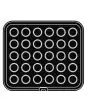 PIASTRA ROUND PER COOKMATIC - MOD. 52 - IN ALLUMINIO - RIVESTIMENTO ANTIADERENTE - DIMENSIONI cm L 38 x P 33 - ADATTABILE PER COOKMATIC SPECIAL - DIM. SUP. cm ø 4,1 - DIM. INF. cm ø 3,6 - H cm 1,5 - PROFILO LISCIO - N. 30 IMPRONTE TONDE PICCOLE - SPESSORE