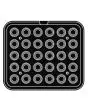 PIASTRA ROUND PER COOKMATIC - MOD. D - IN ALLUMINIO - RIVESTIMENTO ANTIADERENTE - DIMENSIONI cm L 38 x P 33 - ADATTABILE PER COOKMATIC SPECIAL - DIM. SUP. cm ø 4 - DIM. INF. cm ø 2,6 - H cm 1,6 - PROFILO LISCIO - N. 30 IMPRONTE TONDE MIGNON - SPESSORE PAR