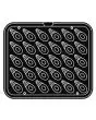 PIASTRA OTHER FORMS PER COOKMATIC - MOD. R - IN ALLUMINIO - RIVESTIMENTO ANTIADERENTE - DIMENSIONI cm L 38 x P 33 - ADATTABILE PER COOKMATIC SPECIAL - DIM. SUP. cm 4,8 x 3,3 - DIM. TOT. SUP. cm 6,8 - DIM. INF. cm 2 x 1,3 - H cm 1,5 - PROFILO LISCIO - N. 3