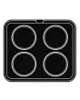 PIASTRA ROUND PER COOKMATIC - MOD. S - IN ALLUMINIO - RIVESTIMENTO ANTIADERENTE - DIMENSIONI cm L 38 x P 33 - ADATTABILE PER COOKMATIC SPECIAL - DIM. SUP. cm ø 12,9 - DIM. INF. cm ø 11,5 - H cm 2,1 - PROFILO LISCIO - N. 4 IMPRONTE ROTONDE - SPESSORE PARET