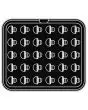 PIASTRA OTHER FORMS PER COOKMATIC - MOD. Y - IN ALLUMINIO - RIVESTIMENTO ANTIADERENTE - DIMENSIONI cm L 38 x P 33 - ADATTABILE PER COOKMATIC SPECIAL - DIM. cm 4 x 3,5 - H cm 1,7 - PROFILO LISCIO - N. 30 IMPRONTE FUNGHETTO - SPESSORE PARETI 3 mm - SPESSORE