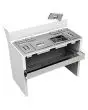 WORKSTATION - MOD. ROBINSON - Accessori in acciaio inox e vaschette in PP alimentare - Tasca porta bottiglie in acciaio inox - N. 4 vaschette da 0,75 Lt. In PP alimentare - N. 2 vasche da 5 Lt. in acciaio inox - N. 2 vasche da 9 Lt. in acciaio inox - Tutt