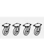 SET DI 4 RUOTE PER SUPPORTO FORNO