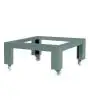 SUPPORTO IN ACCIAIO INOX PER FORNI TUNNEL - Dimensioni con ruote cm L 98 x P 61 x 66 H - Peso Kg 24