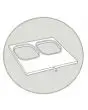 STAMPO A N. 2 IMPRONTE - MISURA (cm 18 x 18) - PER MOD. SEAL MATIC 400 DIGIT