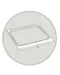 STAMPO A N. 1 IMPRONTA - GASTRONORM 1/2 (cm 32,5 x 26,5) - PER MOD. SEAL MATIC 400 DIGIT
