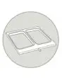 STAMPO A N. 2 IMPRONTE - GASTRONORM 1/4 (cm 26,5 x 16,2) - PER MOD. SEAL MATIC 400 DIGIT