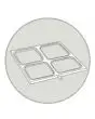 STAMPO A N. 4 IMPRONTE - GASTRONORM 1/8 (cm 16,2 x 13,1) - PER MOD. SEAL MATIC 400 DIGIT