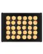 TEGLIA IN ALLUMINIO MICROFORATA ANTIADERENTE - Mod. FORO BLACK - Ideale per pasticceria congelata e pane congelato - Carta forno non necessaria - Bordo ultra basso per massima uniformità