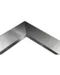 Vassoio a gradino in acciaio inox altezza cm 80 per angolo 90° chiuso