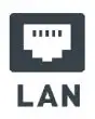 CONNESSIONE ETHERNET: consente il collegamento alla rete internet via cavo