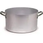 Casseruola Alta 2 Manici  in Alluminio - AGNELLI Linea ALLUMINIO 104 - 3 MM - Codice ALMA104 - Spessore mm 3 - Capacità 50 lt  - Diametro 50 cm - Altezza cm 26 - Imballo confezione da n. 1 Unità