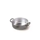 Casseruola Bassa 2 Manici  in Alluminio - AGNELLI Linea ALLUMINIO 106 - 3 MM - Codice ALMA106 - Spessore mm 3 - Capacità 41 lt  - Diametro 24 cm - Altezza cm 85 - Imballo confezione da n. 1 Unità