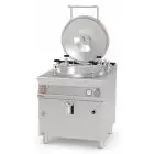 PENTOLA A GAS - MOD. PIA100A-98G - Riscaldamento indiretto - Chiusura autoclave - Carico automatico intercapedine - Capacità Lt 100 - Vasca Ø cm 60xH41 - Dimensioni: cm L 80 x P 90 x H 90 - Norma CE