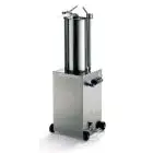 INSACCATRICE IDRAULICA VERTICALE - MOD. 122044 - Capacità cilindro Lt 15 - Diametro Cilindro cm. Ø 20 - Lunghezza cilindro cm. 49,5 - Alimentazione MONOFASE 230/50/1 - Norma CE