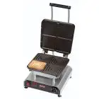PIASTRA SINGOLA - MOD. 2351829EU - IN ALLUMINIO ANTIADERENTE FISSA - FORMA: N. 4 WAFFEL A SANDWICH cm 11,5x12,5x2,5 - Alimentazione V 230/50hz monofase - POTENZA W 2800 - DIM. Cm L 32 x P 34 x h 27,5 - NORMA CE