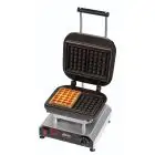 PIASTRA SINGOLA - MOD. 2351823EU - IN GHISA - FORMA: N. 2 WAFFEL RETTANGOLARI cm 10,5x15x2,3 - Alimentazione V 230/50hz monofase - POTENZA W 2800 - DIM. Cm L 32 x P 34 x h 27,5 - NORMA CE