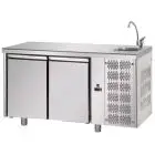 Tavolo refrigerato in acciaio inox Tecnodom UG02MGNL